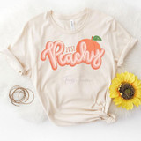 Just Peachy NON-Distressed ADULT Screen Print Heat Transfer