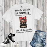 Stop Expecting Normal From Me Cat Sublimation Transfer