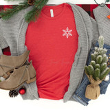 Snowflake Star POCKET Screen Print Transfer