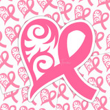 Breast Cancer Awareness Pink Heart Sticker Sheet