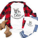 Oh Deer Its Christmas Time Sublimation Transfer