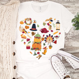 Fall Favorites Heart Sublimation Transfer