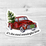 Its The Most Wonderful Time Die Cut Sticker