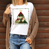 Christmas Tree Quilt Square Sublimation Transfer