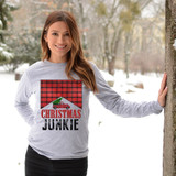 Christmas Junkie Screen Print Heat Transfer