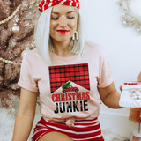 Christmas Junkie Screen Print Heat Transfer