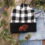 Bison Leather Hat Patch