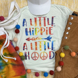 Little Hippie Little Hood Tie Dye HIGH HEAT Screen Print Heat Transfer