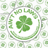 Aint No Laws When Youre Shamrockn Claws Sticker Sheet