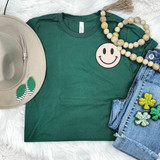 Smile Face Pocket Screen Print Heat Transfer