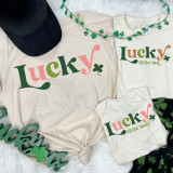Lucky Little Lady St Patricks Day YOUTH Screen Print Heat Transfer