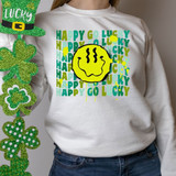 Happy Go Lucky Smiley Face Sublimation Transfer
