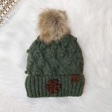 Snowflake Leather Hat Patch