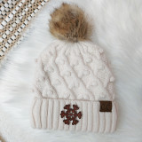 Snowflake Leather Hat Patch