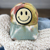 Chenille Smile Face Embroidered Patch