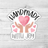 Handmade With Joy Die Cut Sticker