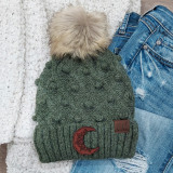 Boho Moon Leather Patch