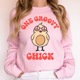 One Groovy Chick DTF Heat Transfer