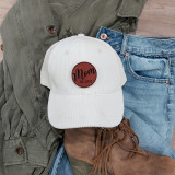 Custom Mom Leather Hat Patch