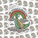 Puff The Stoner Dragon Sticker Sheet