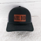 Girl Dad Leather Hat Patch