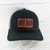 Boy Dad Leather Hat Patch
