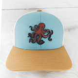 Octopus Leather Hat Patch