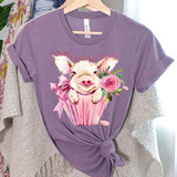 Whatever Frosts Your Cupcake Watercolor Pig DTF Heat Transfer