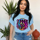 Summer Vibes Neon DTF Heat Transfer