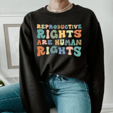 Reproductive Rights Are Human Rights Retro DTF Heat Transfer