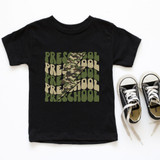 Preschool Camo Lightening Bolt DTF Heat Transfer