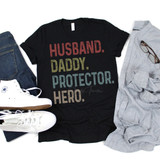 Daddy Husband Protector Hero Screen Print Heat Transfer