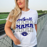 Football Mama Trio Navy/Gray DTF Heat Transfer