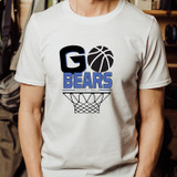 Go Bears Basketball Blue/Black DTF Transfer