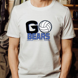 Go Bears Volleyball Blue/Black DTF Transfer