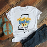Small Town Girl Sunflower Vintage Classic Truck Mississippi Sublimation Transfer