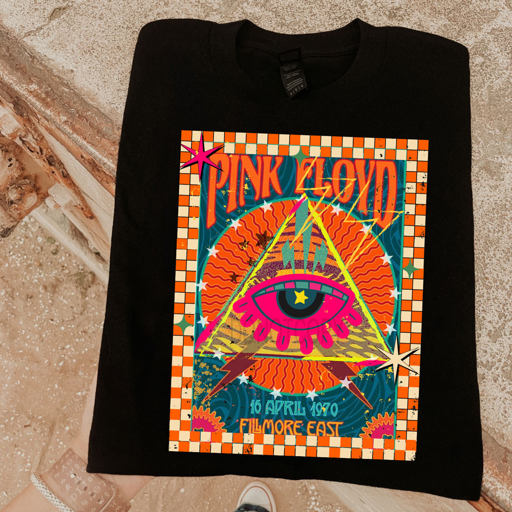 Pseter Transferan PinkFloyd Poster DTF Heat Transfer