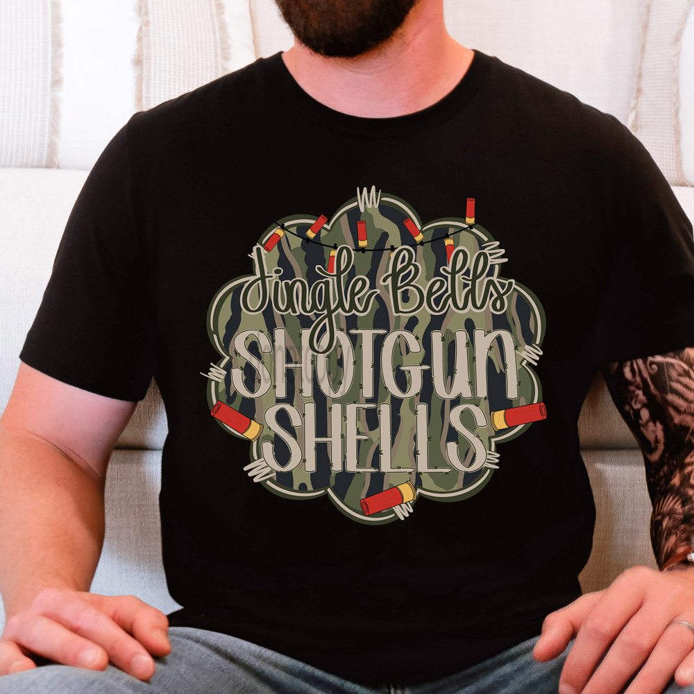 Jam Bell Shell Jingle Bells Shotgun Shells DTF Heat Transfer