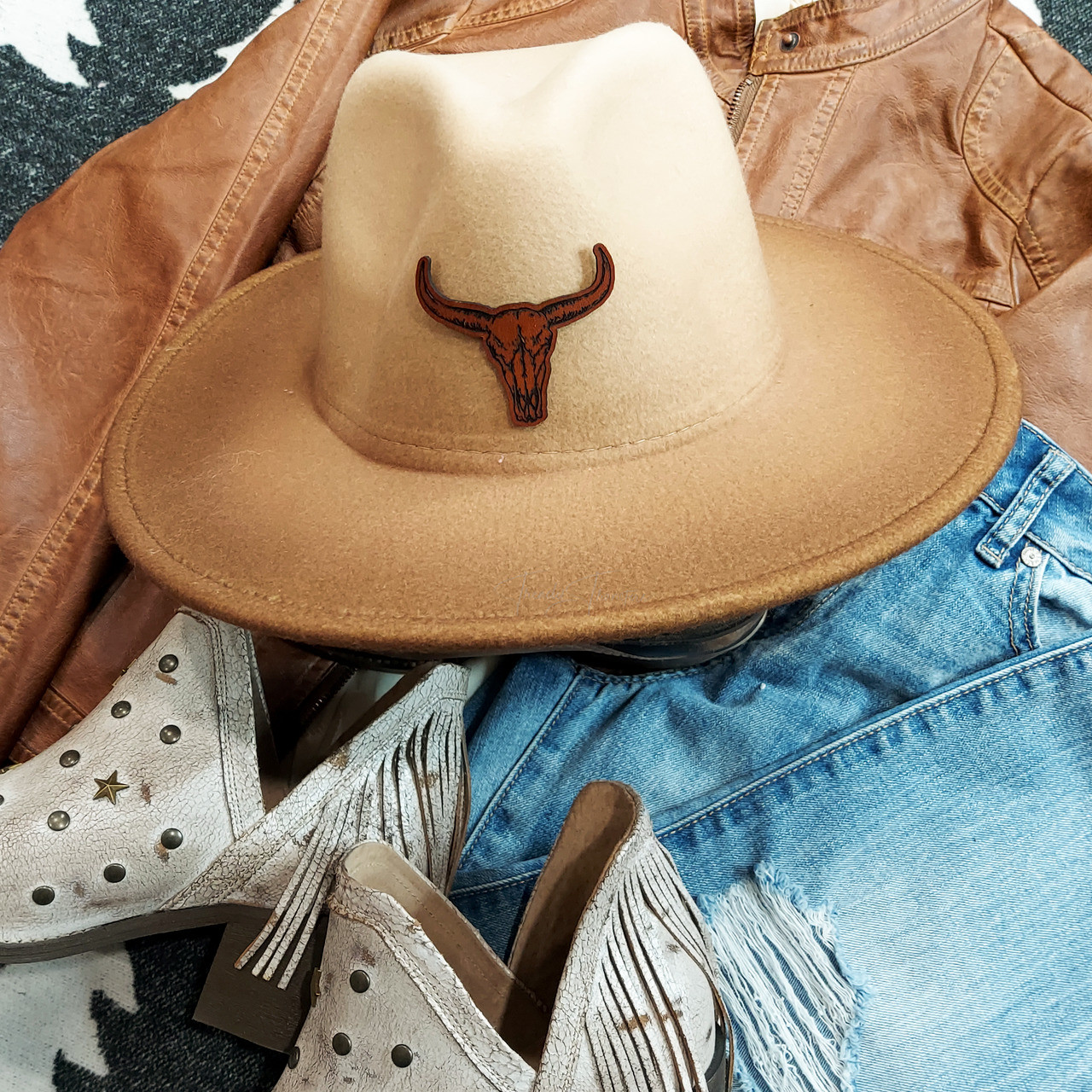 Cattle Tag Leather Patch