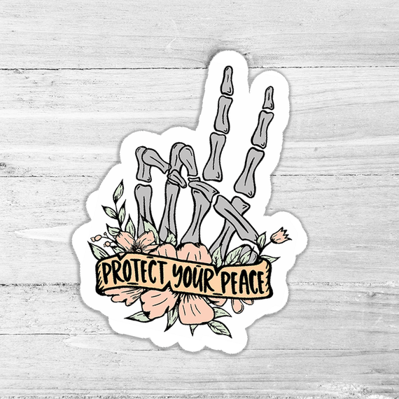 Protect Your Peace Die Cut Sticker