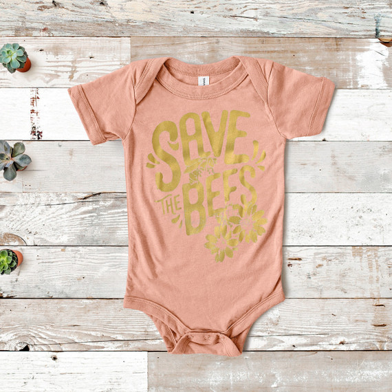 Save The Bees INFANT FINAL STOCK Screen Print Heat Transfer