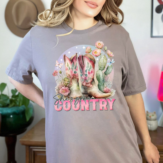 She's Gone Country DTF Heat Transfer