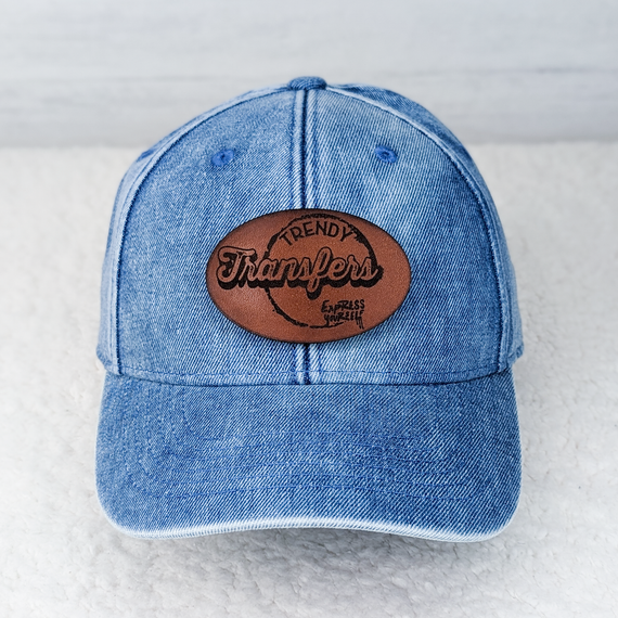 Custom Leather Hat Patch