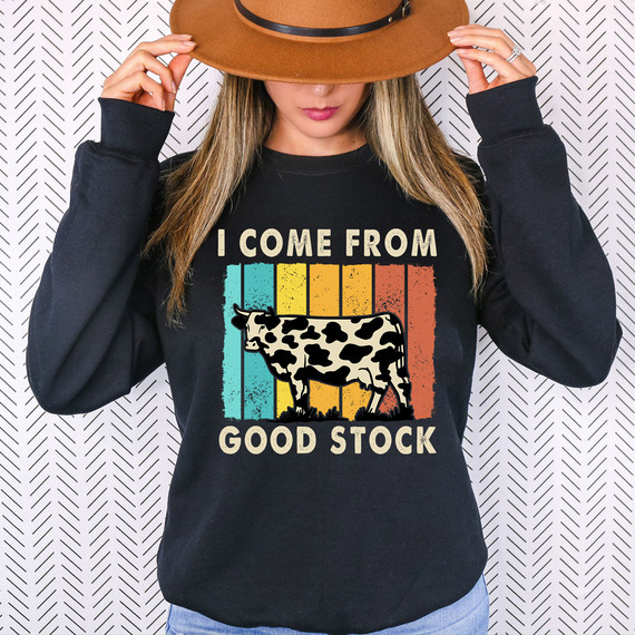 I Come From Good Stock Cow DTF Heat Transfer