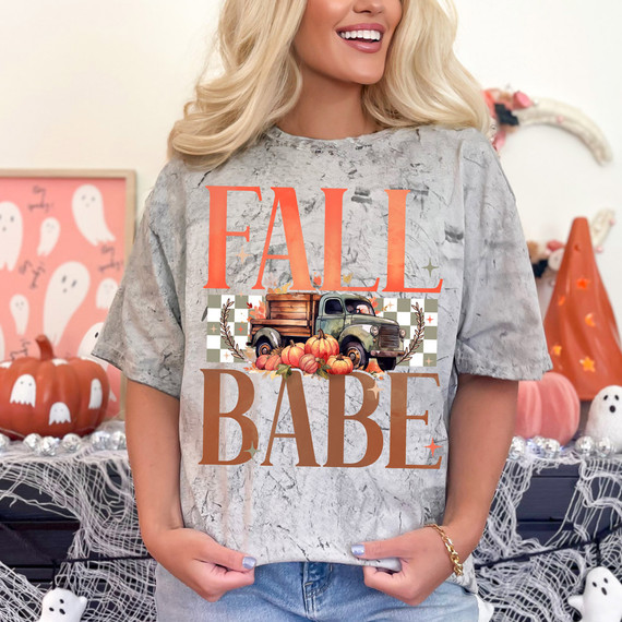 Fall Babe Vintage Truck DTF Heat Transfer