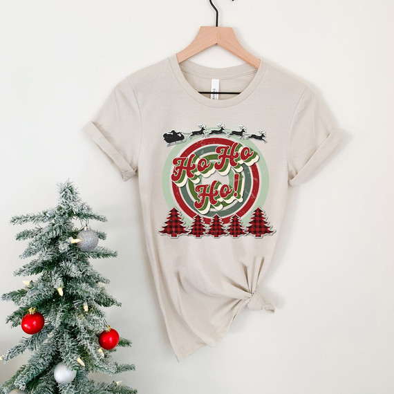 Ho Ho Ho Retro DTF Heat Transfer