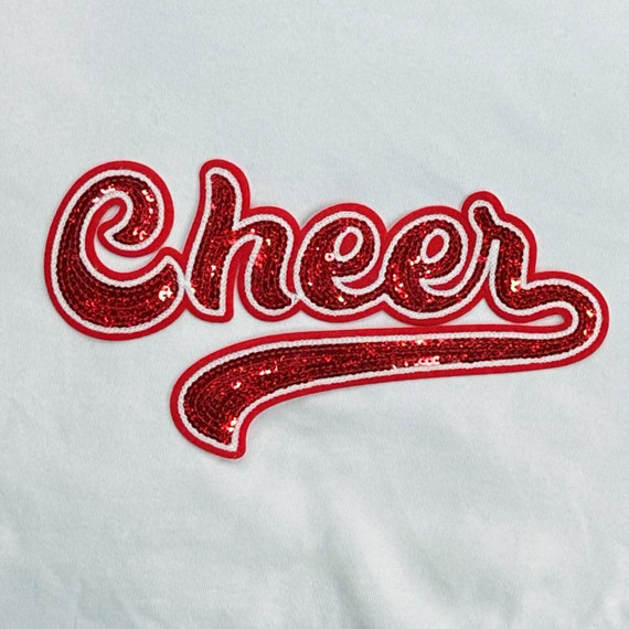 RED Cheer Sequin Patch