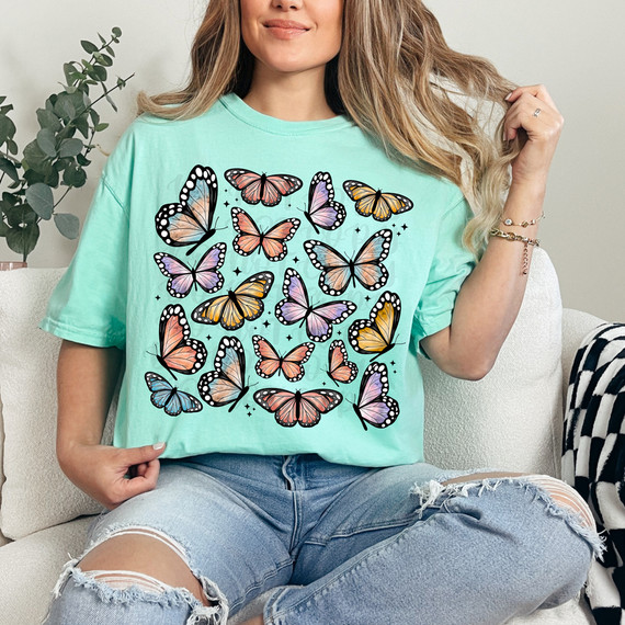 Butterfly Collage DTF Heat Transfer
