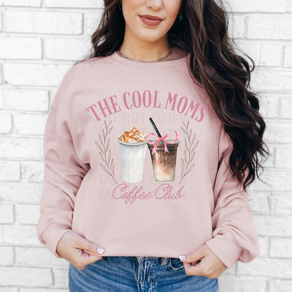 The Cool Moms Coffee Club DTF Heat Transfer