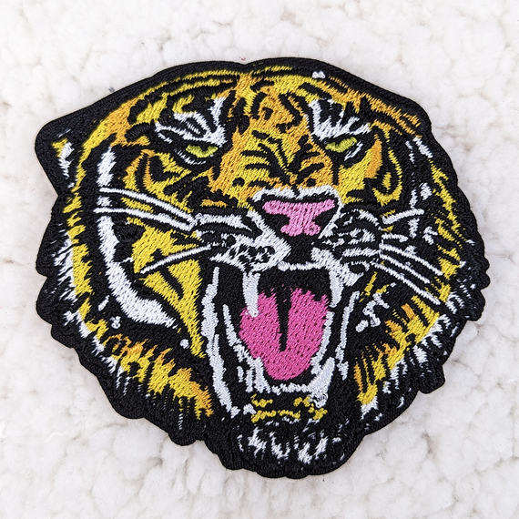 Wild Tiger 3" Embroidered HAT/POCKET Patch